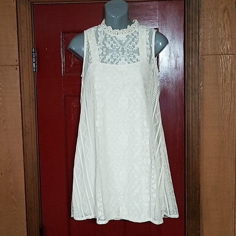 As U Wish Soft Lace Dress Small
